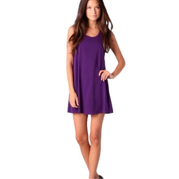 Alice + Olivia Trina Tunic Dress Purple - Picture 3 of 7